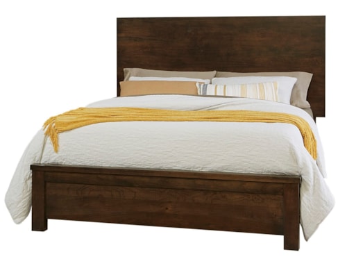 Transitional Queen Plank Bed
