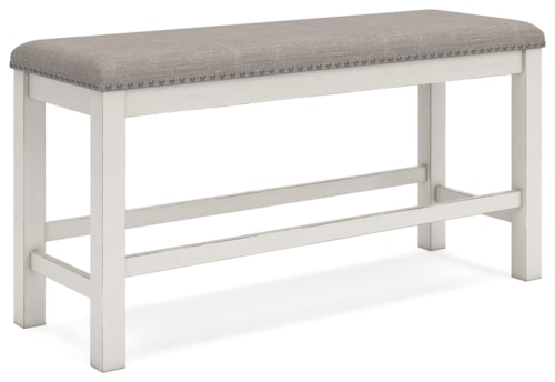 49" Counter Height Dining Bench
