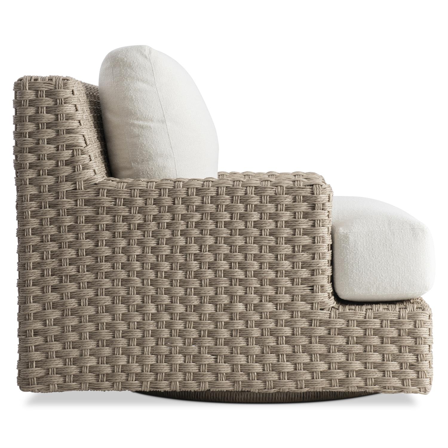 Bernhardt Bernhardt Exteriors Woven Outdoor Swivel Chair w/T-Cushion