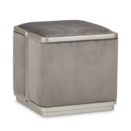 Upholstered Cube Ottoman