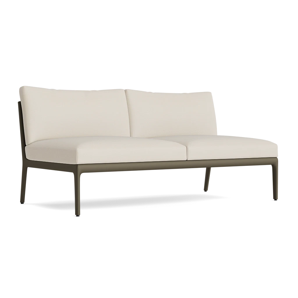 H Armless Loveseat