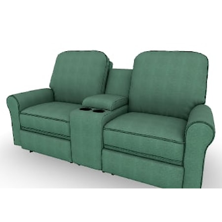 Manual Reclining Space Saver Loveseat