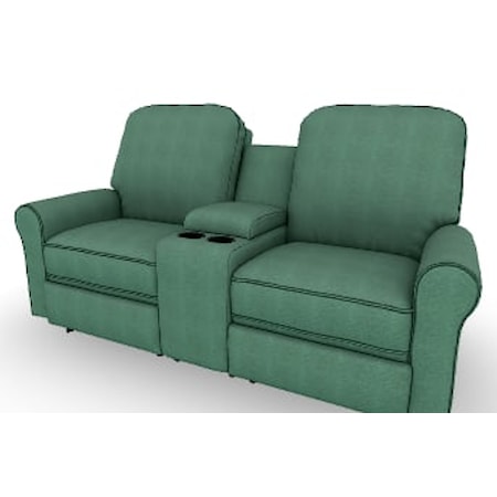 Manual Reclining Space Saver Loveseat