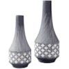 Ashley Furniture Signature Design Accents Dornitilla Black/White Vase Set