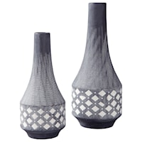 Dornitilla Black/White Vase Set