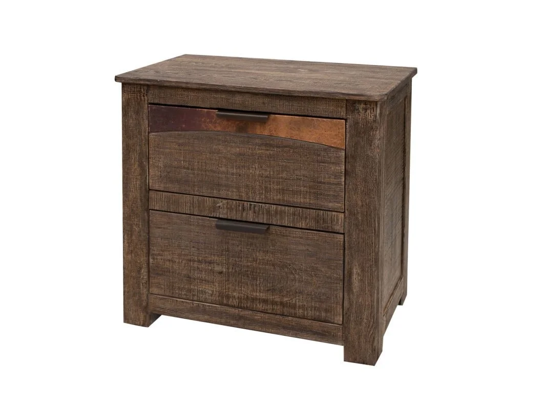 Blackburn IFD7781NTS Rustic Night Stand with Two Drawers Sadler's
