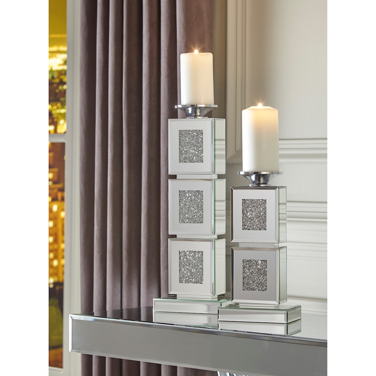 StyleLine Accents Charline Candle Holder (Set of 2)