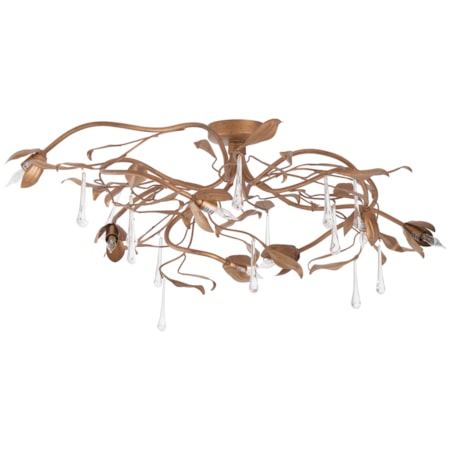 Bay Laurel Leaf Flush Mount