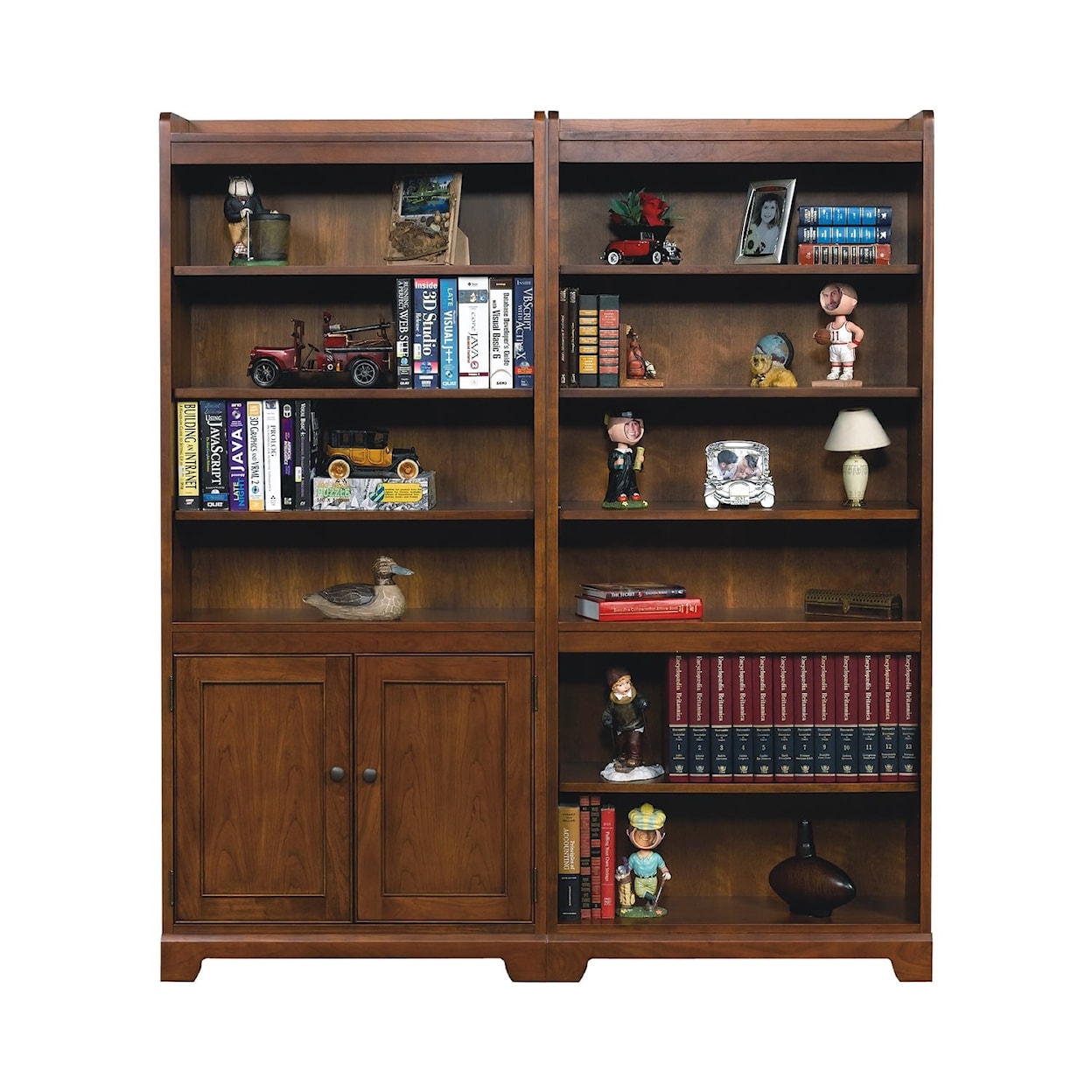 Winners Only Topaz  72" Open Bookcase with Doors