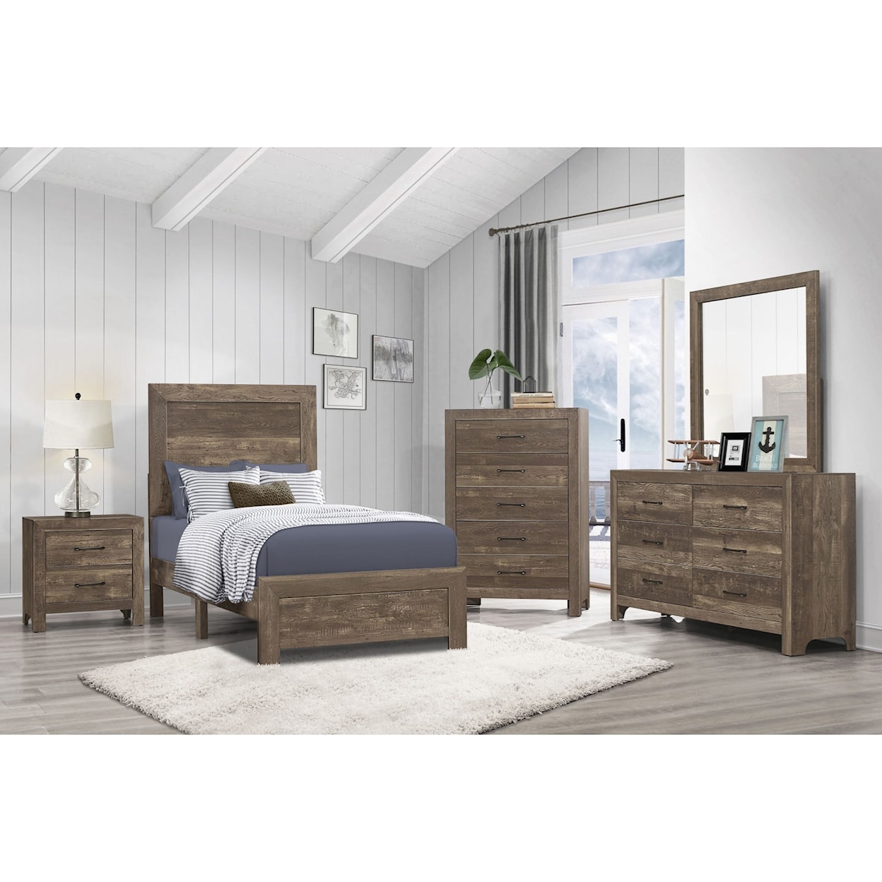 Homelegance Furniture Corbin Twin Bedroom Group