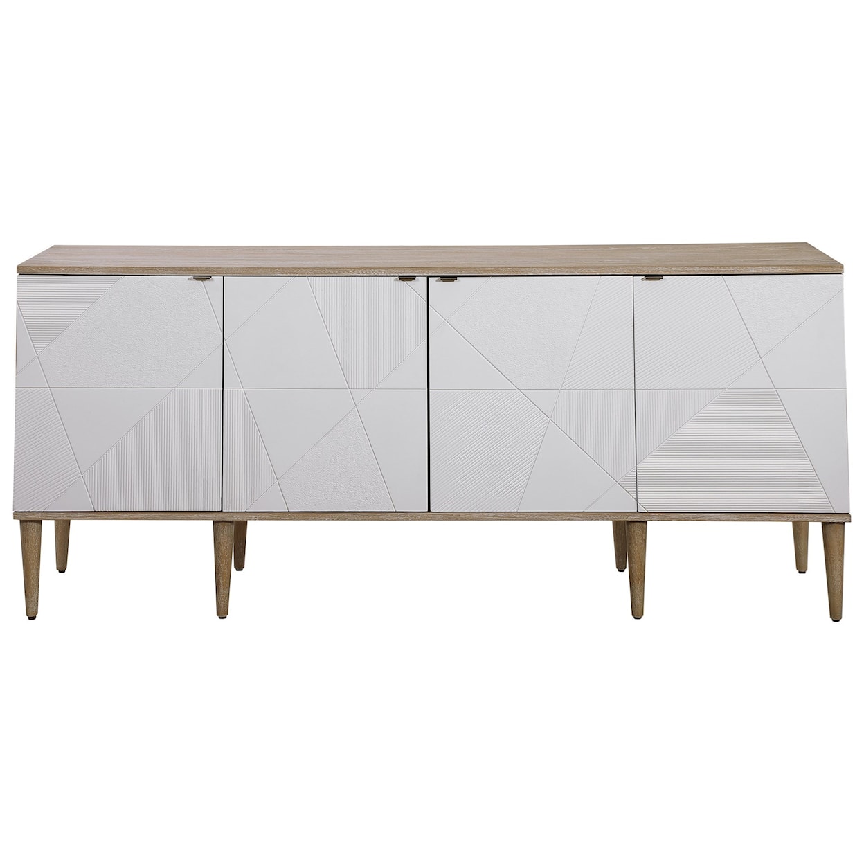 Uttermost Accent Furniture - Chests Tightrope 4-Door Modern Sideboard Cabinet