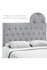 Modway Clique Queen Upholstered Fabric Headboard