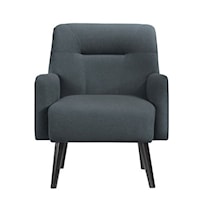 Transitional Accent Chair-Magic Grey