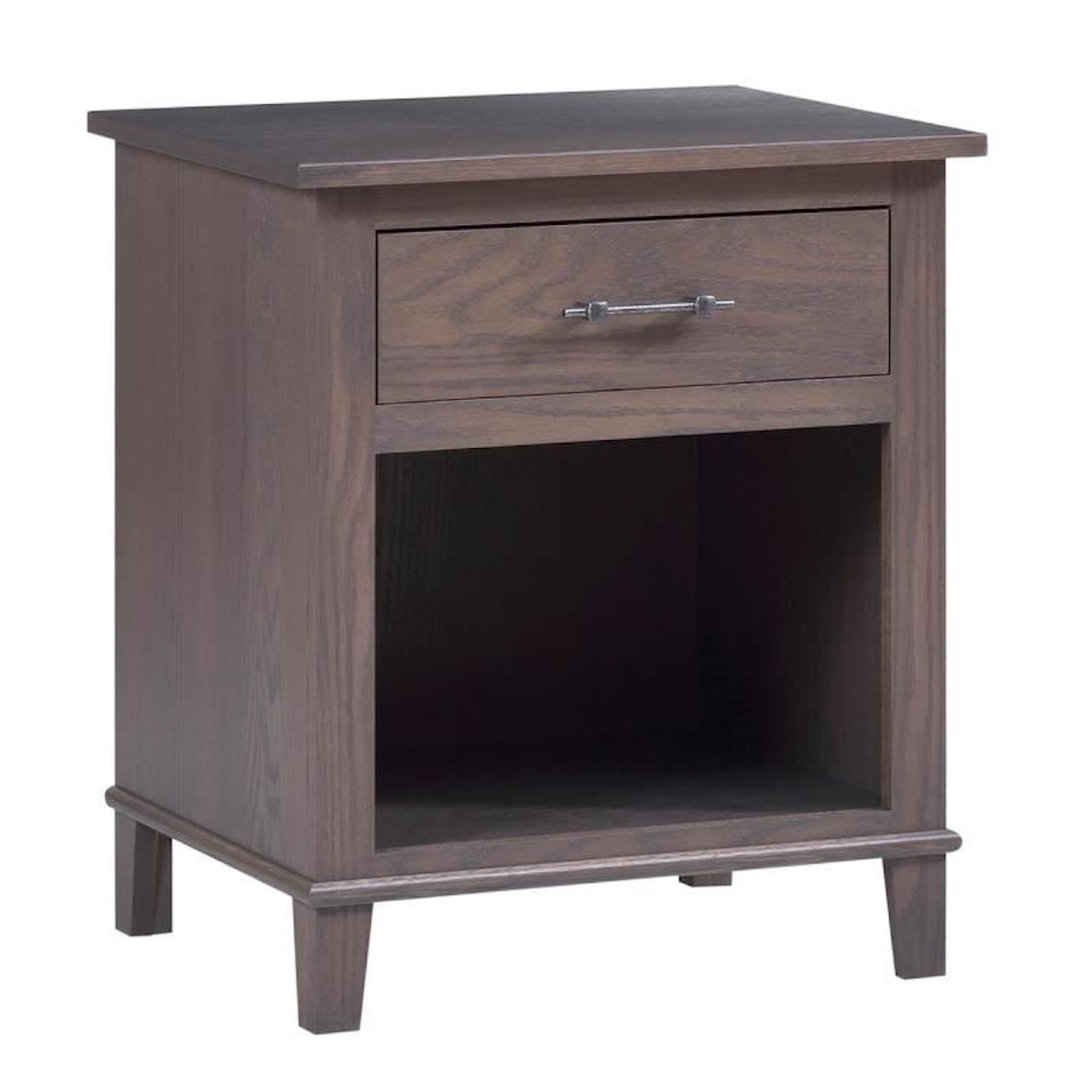 Millcraft Hamilton 1-Drawer Nightstand with Opening
