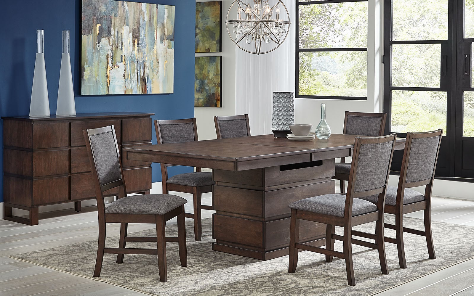 AAmerica Chesney Adjustable Dining Table