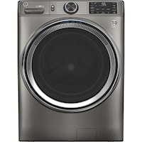 GE® 5.5 cu. ft. (IEC) Capacity Washer with Built-In Wifi Satin Nickel
