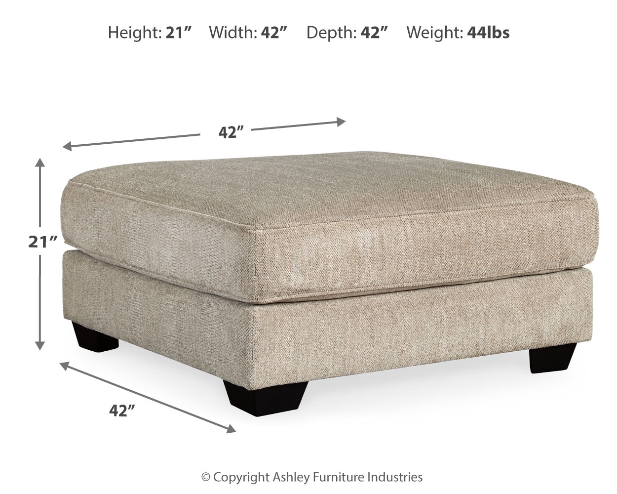 Oversized Accent Ottoman