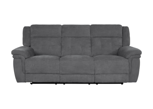 Casual Power Reclining Sofa with Power Headrests