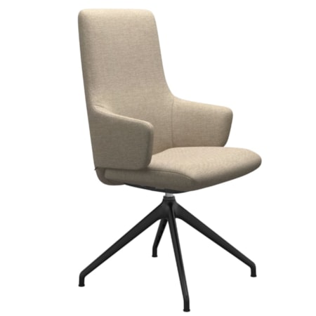 Arm Chair with High Back and D350 Base