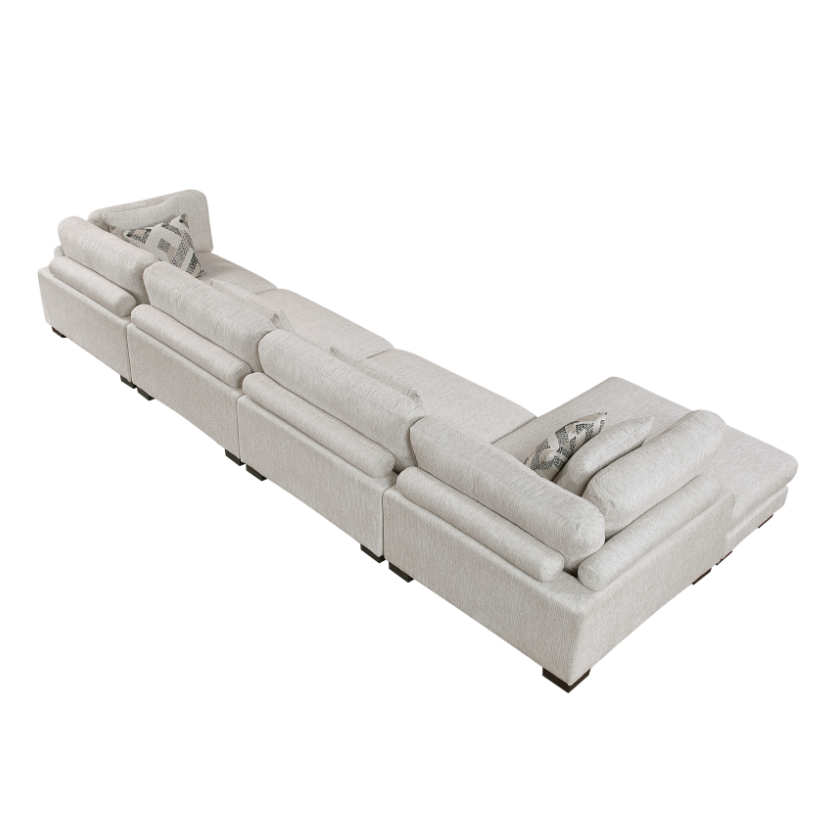 Homelegance Tinley 4-Piece Sectional Sofa with Chaise