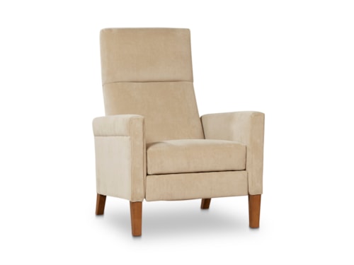Contemporary Reclining Chair with Track Arms