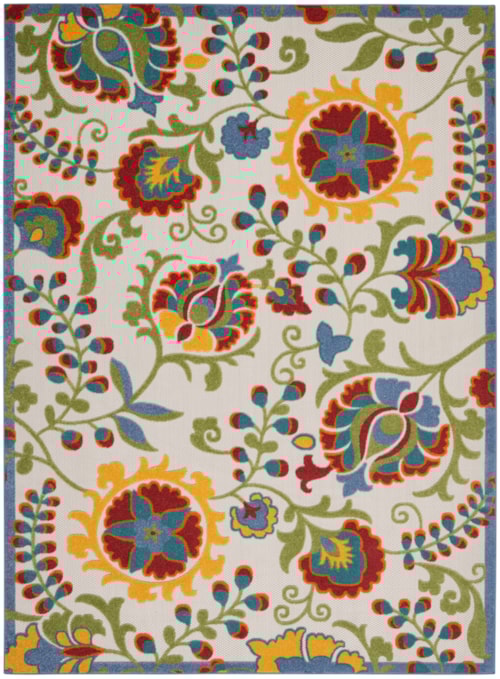 12' x 15' Ivory/Multi Rectangle Rug