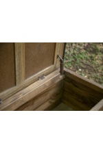 Several hinges on lift top provide ease of use and help prevent wear