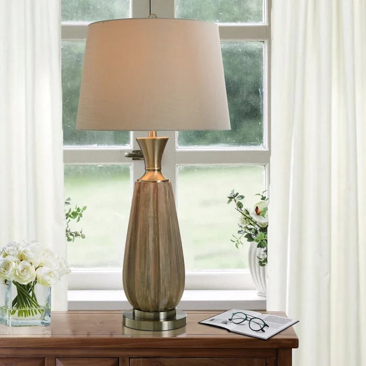 StyleCraft StyleCraft Fluted Table Lamp