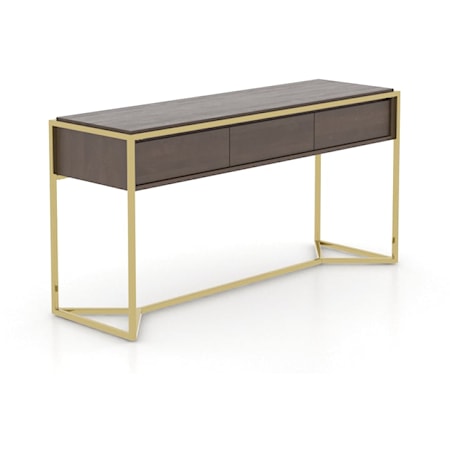 Contemporary Buffet with Gold Finish Accents