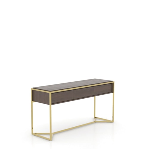 Contemporary Buffet with Gold Finish Accents
