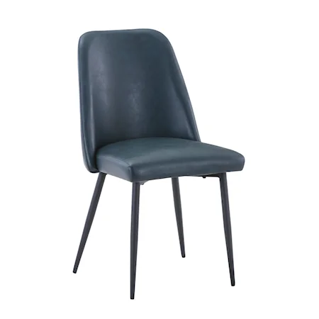 Maddox Contemporary Upholstered Dining Chair - Blueberry