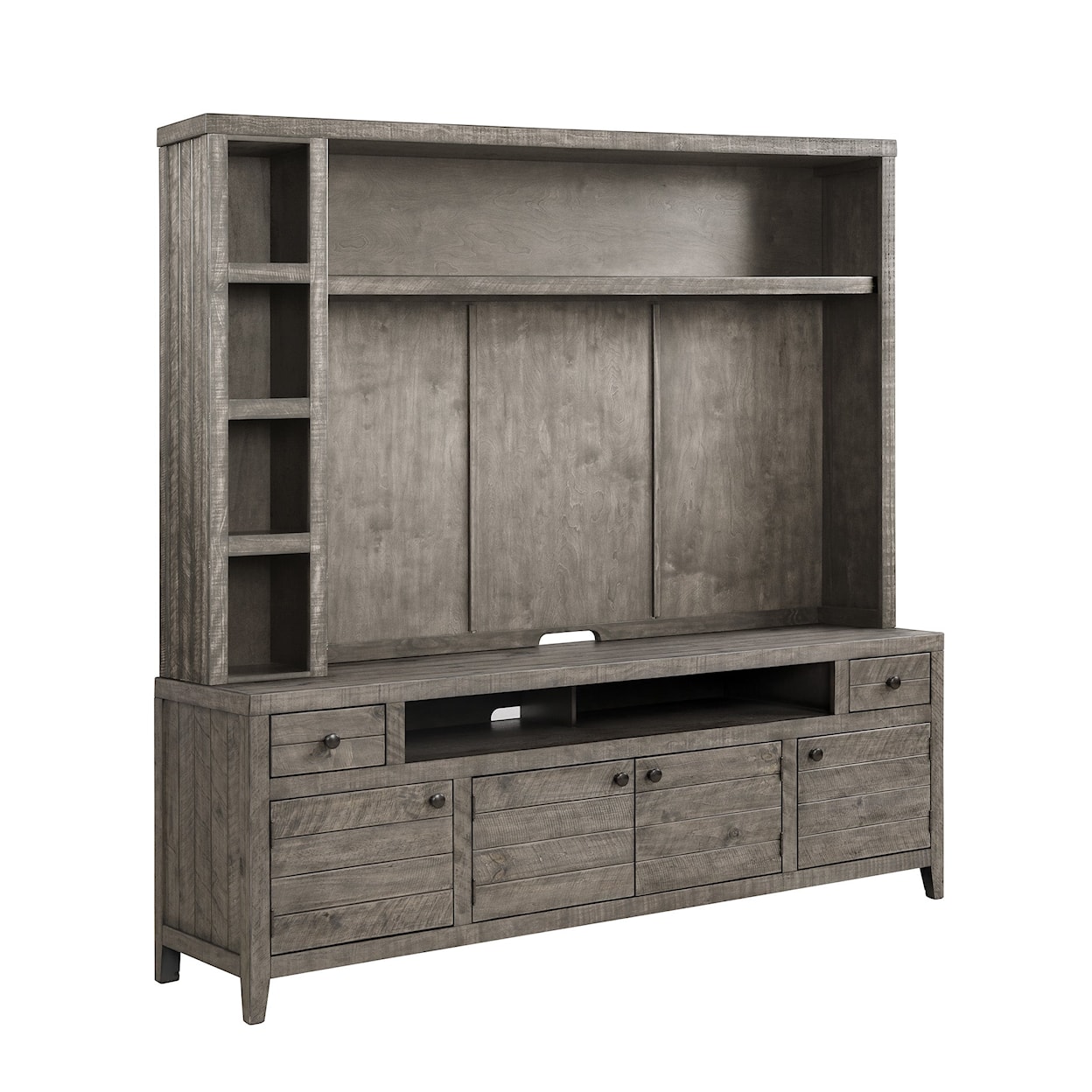 Parker House Tempe - Grey Stone TV Console with Hutch