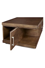 Progressive Furniture Downtown Transitional Cocktail Table with Casters