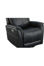 Flexsteel 1524 View Contemporary Swivel Recliner with Power Headrest & Lumbar