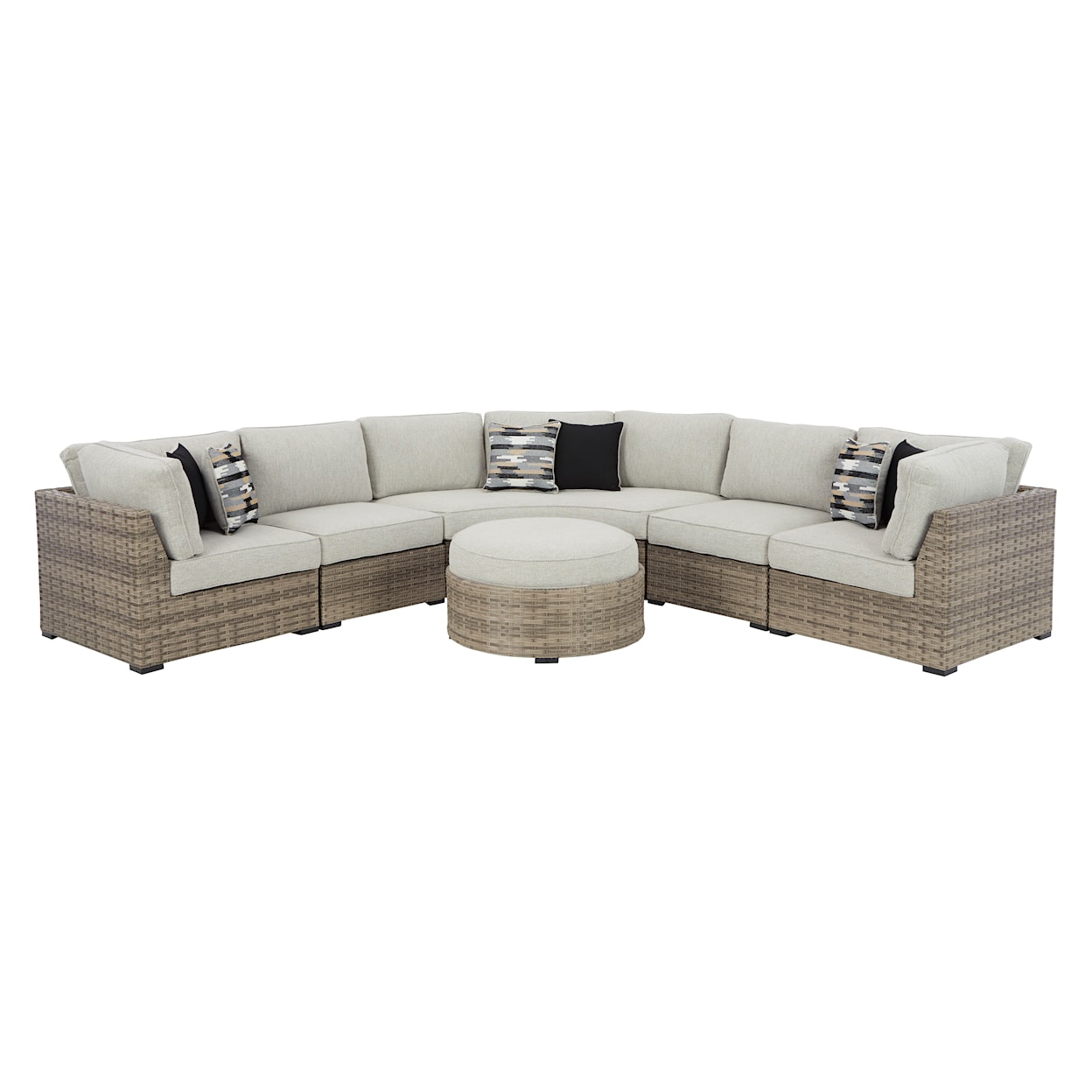 Signature Design by Ashley Calworth 4-Piece Outdoor Sectional