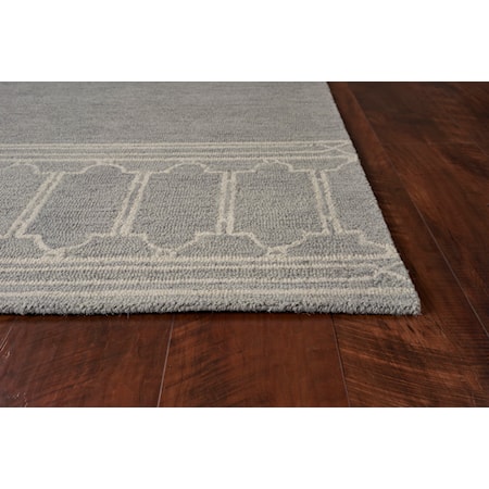 27&quot; X 45&quot; Grey Cassa Rug