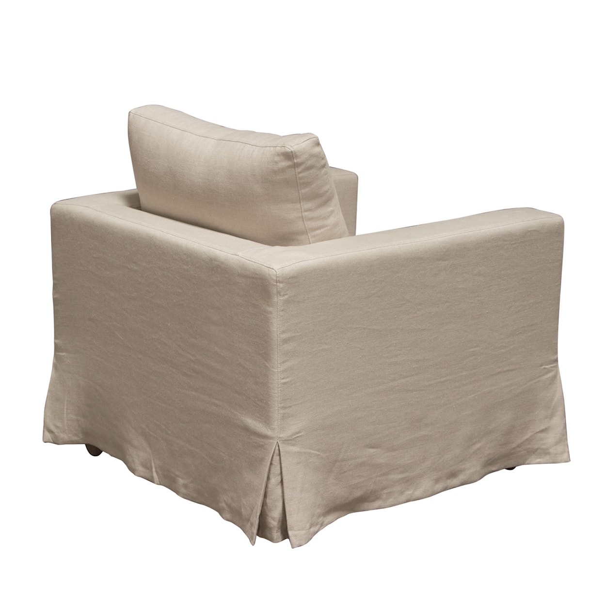 Diamond Sofa Furniture Savannah Slip-Cover Chair In Sand Natural Linen