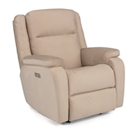 Casual Power Rocking Recliner with Power Headrest