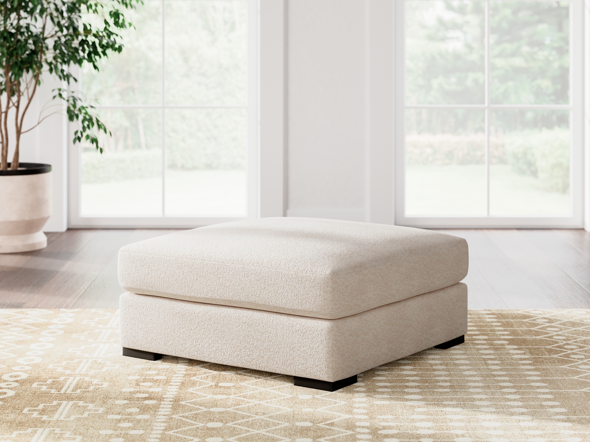 Oversized Accent Ottoman