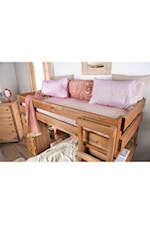 FUSA Eileen T/T Loft Bed w/ 2 Slat Kits (*Mattress Ready)