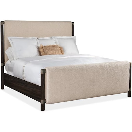 Queen Upholstered Panel Bed