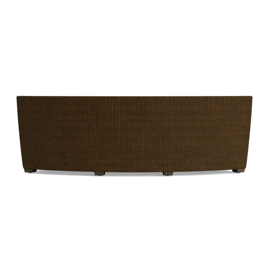 Slim-Back Wicker Conversation Sofa