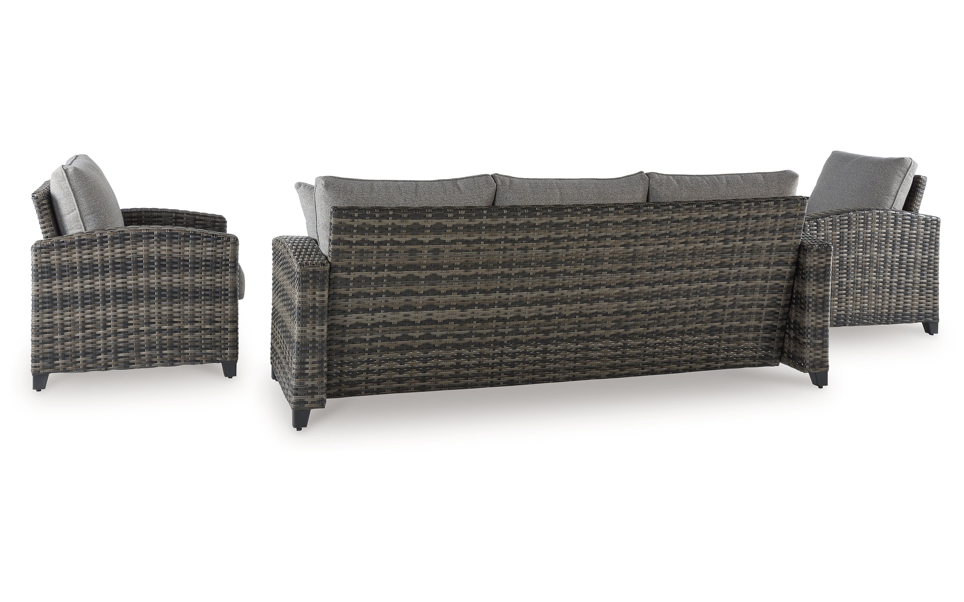 Signature Design by Ashley Oasis Court Outdoor Sofa/Chairs/Table Set (Set of 4)