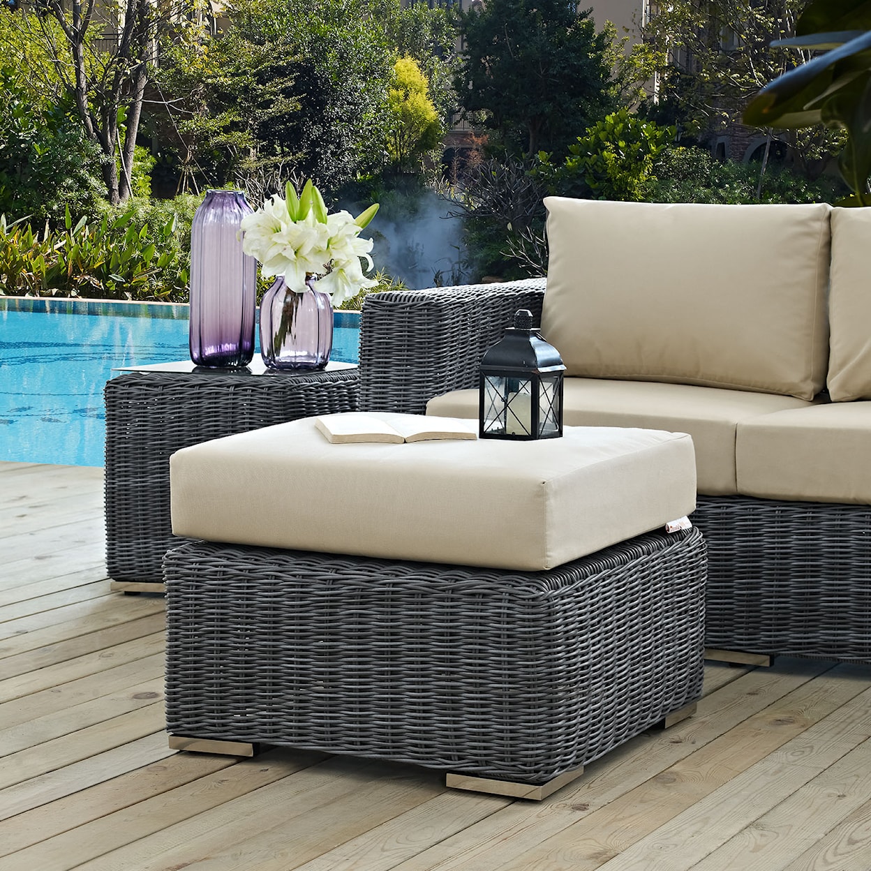 Modway Summon Outdoor Ottoman