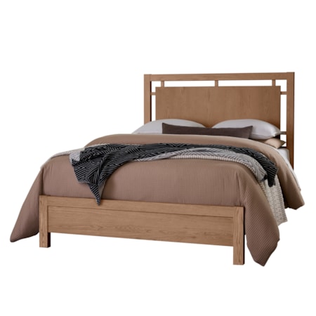 Queen Floating Panel Bed