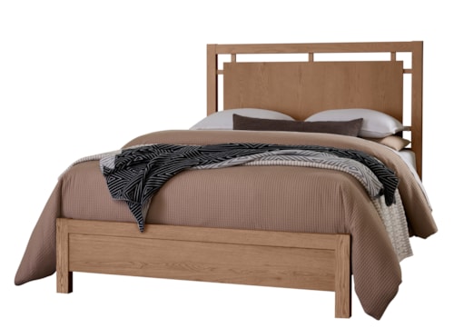 Transitional Queen Floating Panel Bed