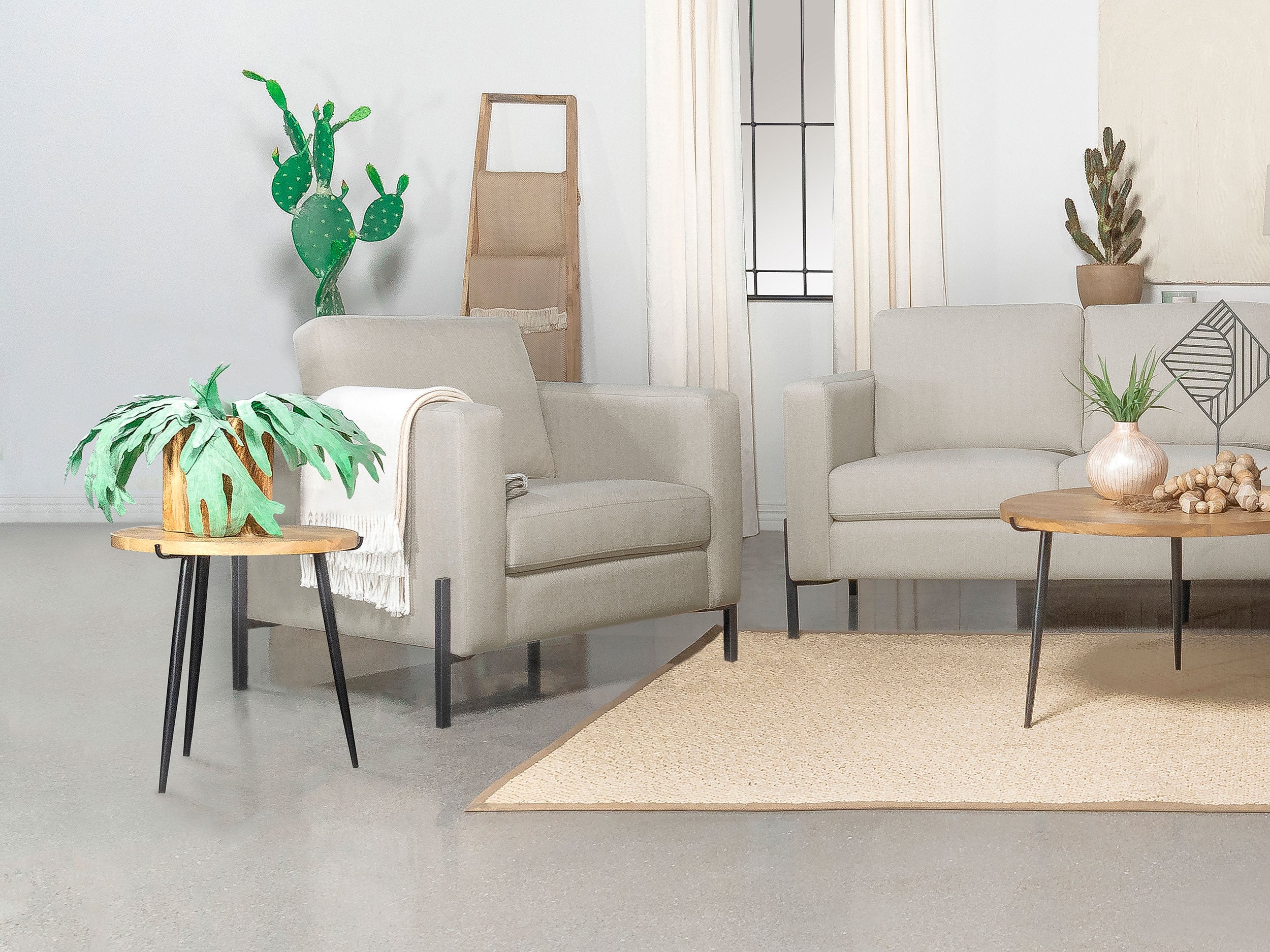 Coaster Tilly Tilly Accent Chair Oatmeal