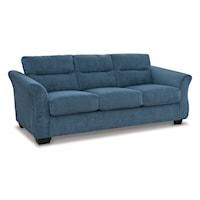 Contemporary Queen Sofa Sleeper with Flare Tapered Arms