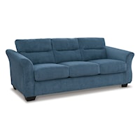 Contemporary Sofa with Flare Tapered Arms