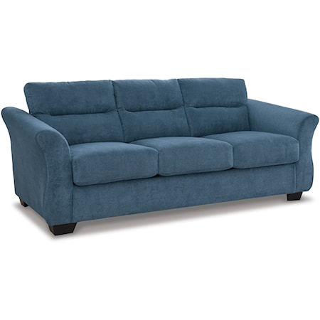 Contemporary Sofa with Flare Tapered Arms